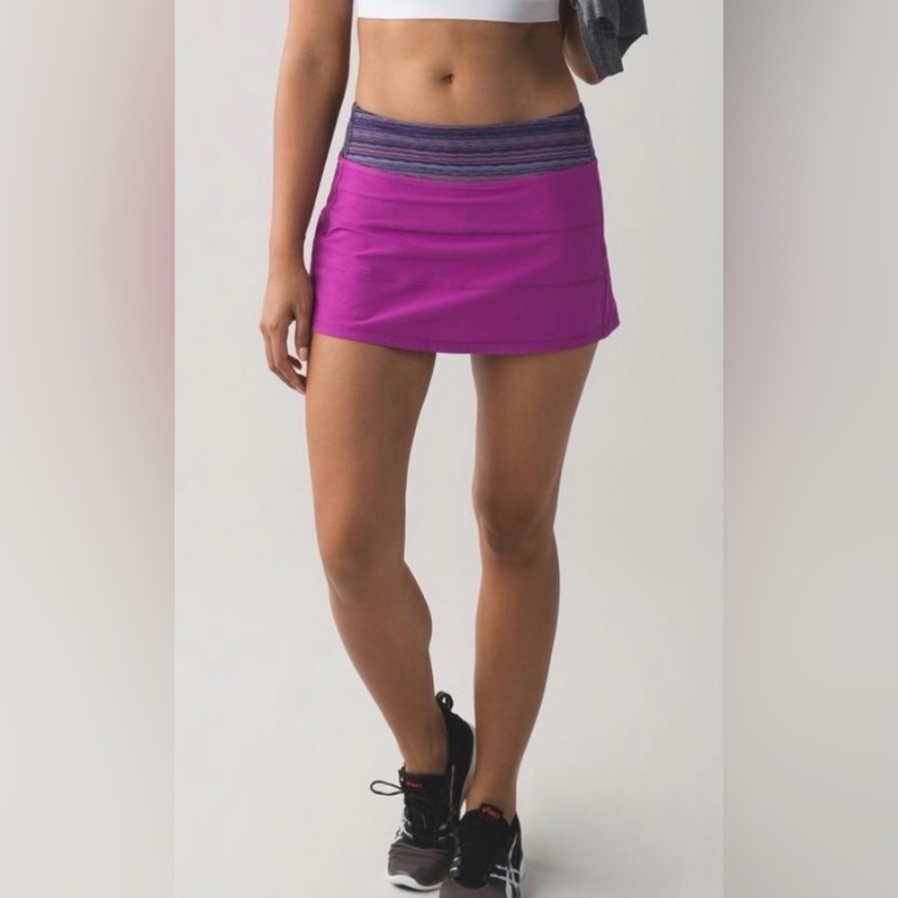 Lululemon Pace Revival Skirt ll Ultra Violet/Space Dye Twist Size 6